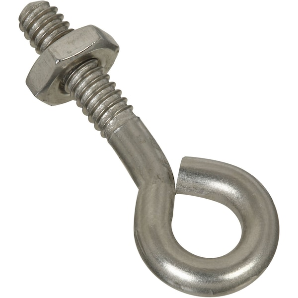 National Hardware National Hardware 3/16 in. X 1-1/2 in. L Stainless Steel Eyebolt Nut Included N221-556 - main